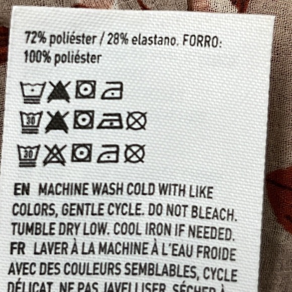 AMERICAN EAGLE Peasant Blush Pink/Wine Floral Smock Long SLV Boho/Cottage Top L - Picture 14 of 16